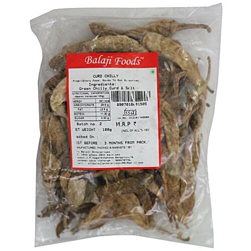 Balaji foods Papad - Curd Chilly, 100 g  