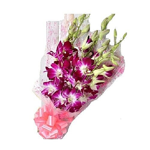 Buy FERNS N PETALS Flower Bouquet Perfect n Elegance 6 orchid bouquet