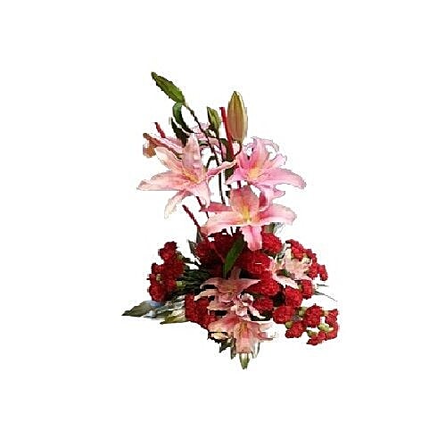 Buy Floral India Flower Bouquet Pink Lilies Online at Best Price of