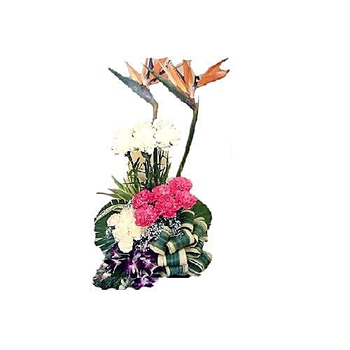 Buy Blooms And Bouquets Malad Flower Bouquet Carnations Galore 1 Pc