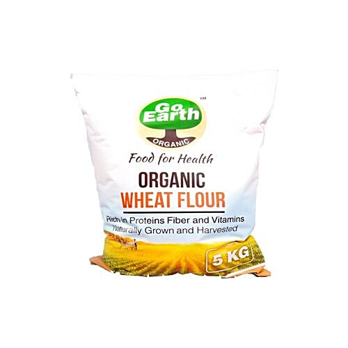 Buy Go Earth Organic Wheat Flour 5 Kg Online at the Best Price of Rs