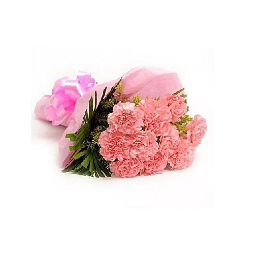 Buy Flower N Bunches Flower Bouquet Attractive Pink Carnation Online