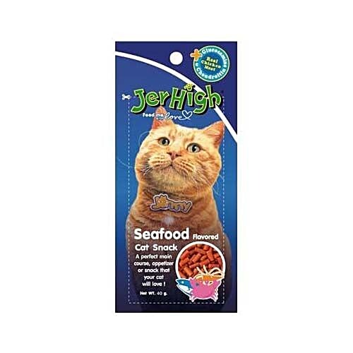 Buy Jerhigh Cat Food Jinny Cat Sea Food 35 Gm Online at the Best Price