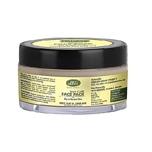 Buy Biobloom Olive Oil Face Pack Dry To Normal Skin 50 Gm Online at the
