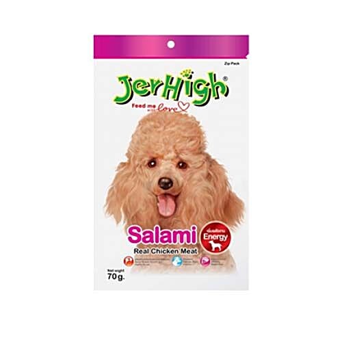 Buy Jerhigh Pet Food 10Salami 100 Gm Online at the Best Price of Rs