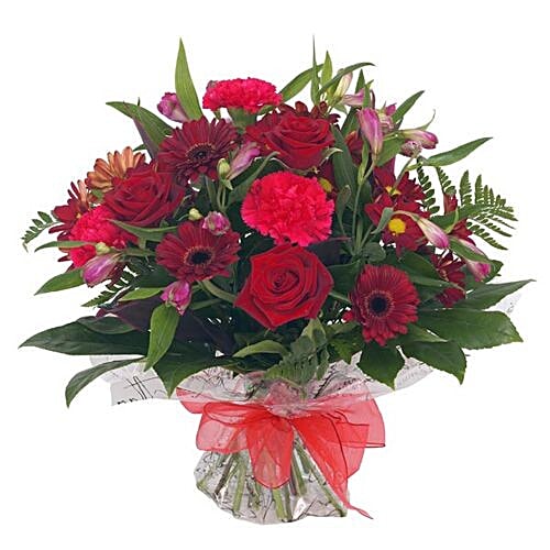 Buy Flower Paradise Flower Bouquet 12 Mixed Flowers Bouquet 1 pc