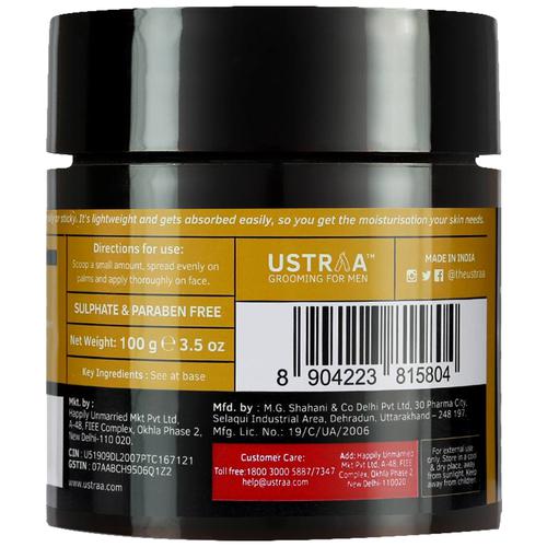 Ustraa Moisturising Cream - Oily Skin, 100 g Jar 