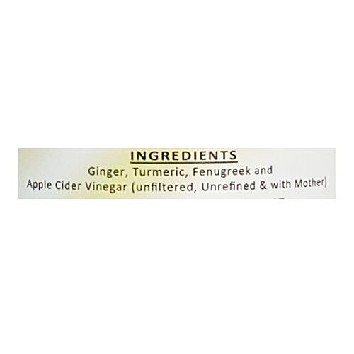 Dr. Patkars Apple Cider Vinegar - with Ginger, Turmeric & Fenugreek, 500 ml  