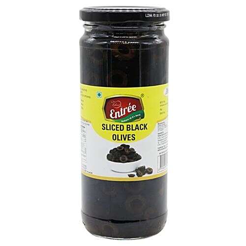 Entree Olives Sliced - Black, 440 g  Very Good Source of Vitamin E
