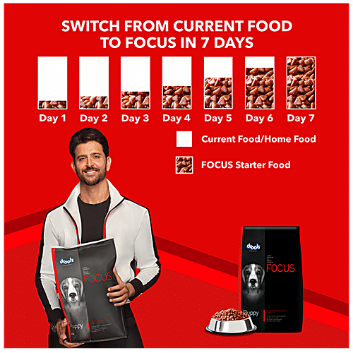 Drools Dog Food - Super Premium, Focus, Puppy, 4 kg  