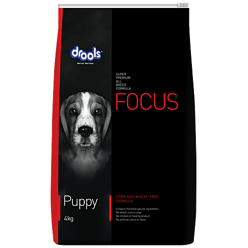 Drools Dog Food - Super Premium, Focus, Puppy, 4 kg  