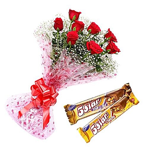 Buy New Flower Bunches Flower Bouquet Star Star Rose 1 pc Online at