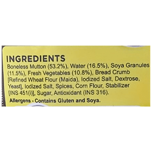 Republic of Chicken Mutton - Seekh Kebab, 400 g  