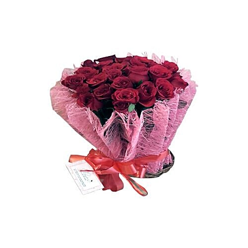 Buy Simply Flowers Flower Bunch 25 Red Rose Bunch Online at Best