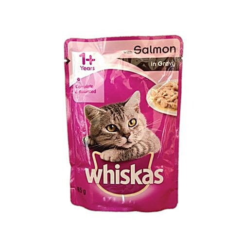 Buy Whiskas Adult Cat Food With Salmon In Gravy Online at Best Price