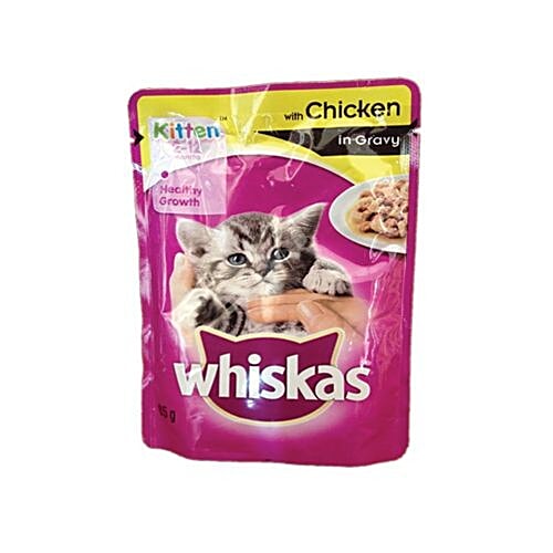 Buy Whiskas Adult Cat Food With Chicken In Gravy Online at Best Price