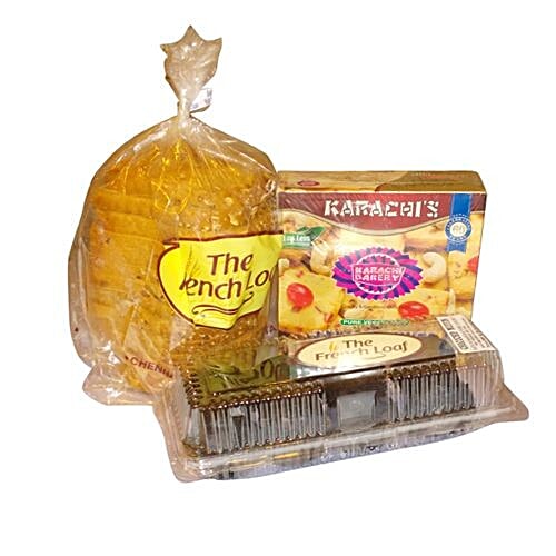 Buy The French Loaf Combo Whole Wheat Bread Karachi Fruit Biscuit Choco
