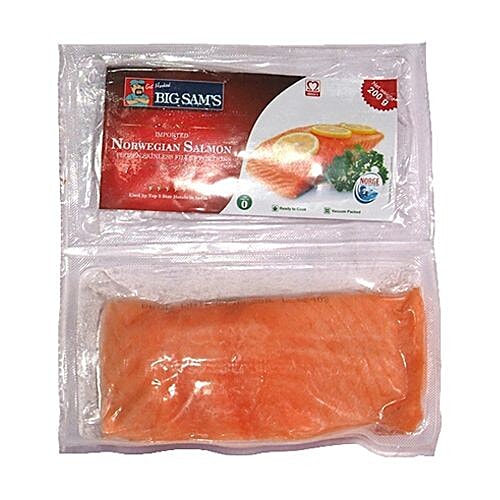 Buy Lion Fresh Fish Norwegian Salmon Fillets Imported Raw Frozen 300 Gm