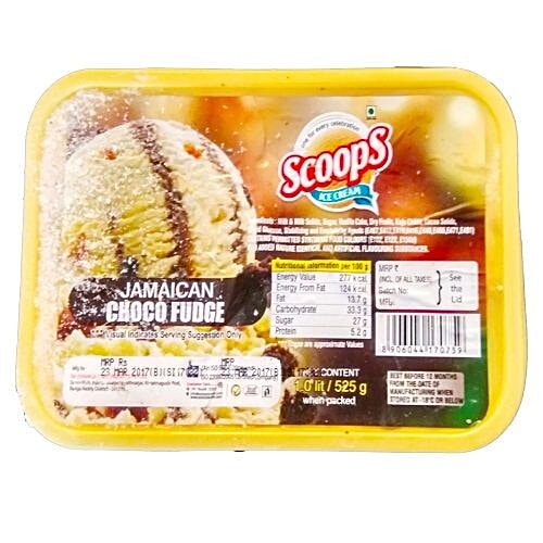 Buy Scoops Ice Cream Jamaican Choco Fudge Online at Best Price of Rs