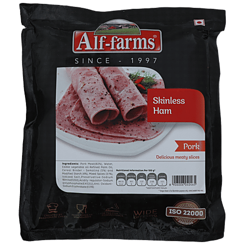 ALF-FARMS Pork - Ham Skinless, 250 g vacuum pack