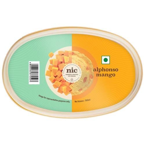 NIC Alphonso Mango Ice Cream, 500 ml  
