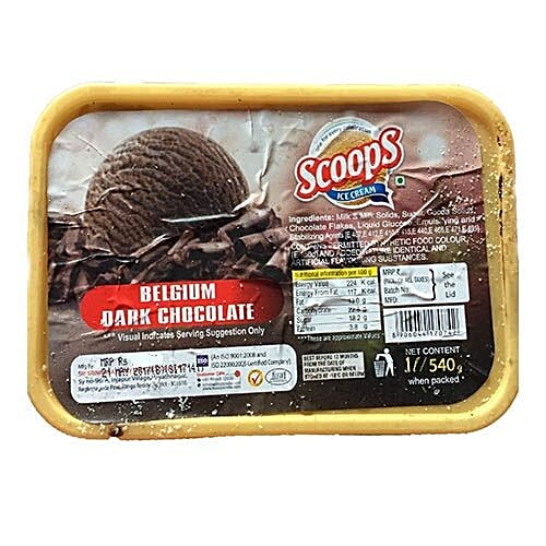 Buy Scoops Ice Cream Belgium Dark Chocolate Online at Best Price of