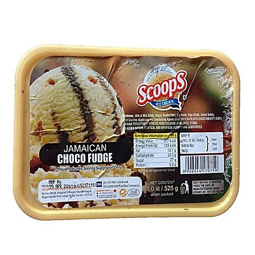 Buy Scoops Ice Cream Chocolate Jamaican Choco Fudge Online at Best Price of Rs null bigbasket