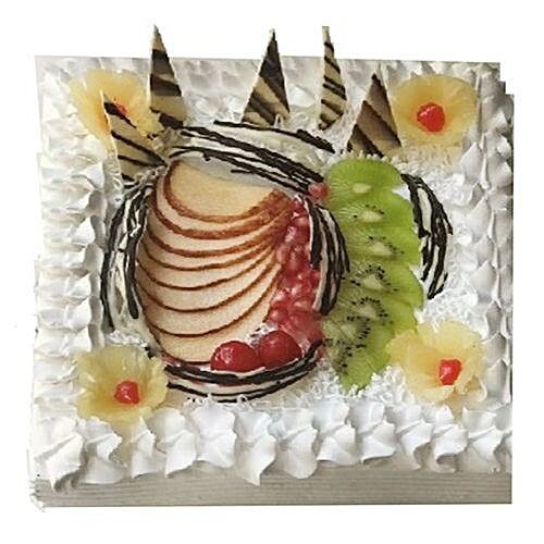 Buy Cake town Cafe Fresh Cake Fruit Punch Whole Wheat, Eggless 500 gm
