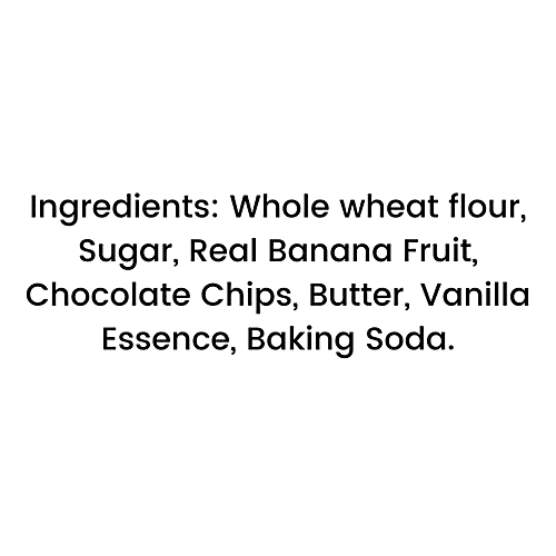 Fabbox Choco Chip Banana Cookies - Whole Wheat Flour, No Maida, Healthy Snack, Premium Quality, 220 g High Protein, Fiber Rich, No Preservatives