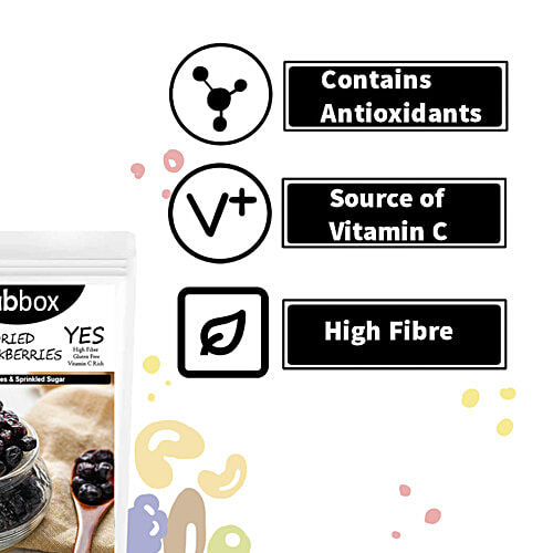 Fabbox Premium Blackberry - Dried, Whole, Sweet, Natural, Healthy Snack, Antioxidant Rich, 140 g  No Preservatives, High Fiber