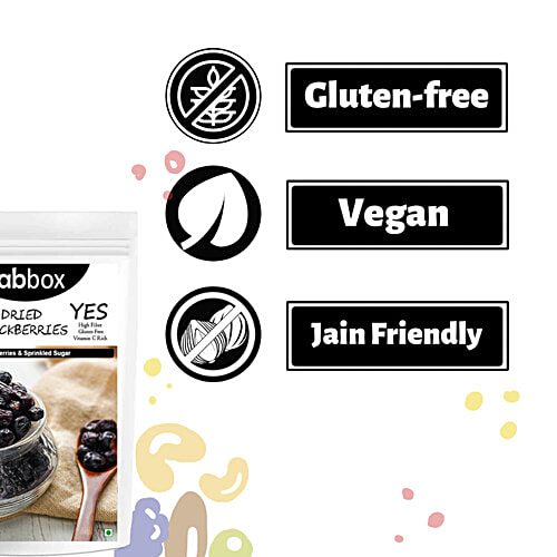 Fabbox Premium Blackberry - Dried, Whole, Sweet, Natural, Healthy Snack, Antioxidant Rich, 140 g  No Preservatives, High Fiber