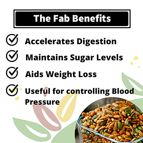 Fabbox Mixed Seed Chaat, 160 g Pouch Pumpkin, Sunflower, High Protein & Fibre, Gluten-Free,Vegan, Healthy Snack