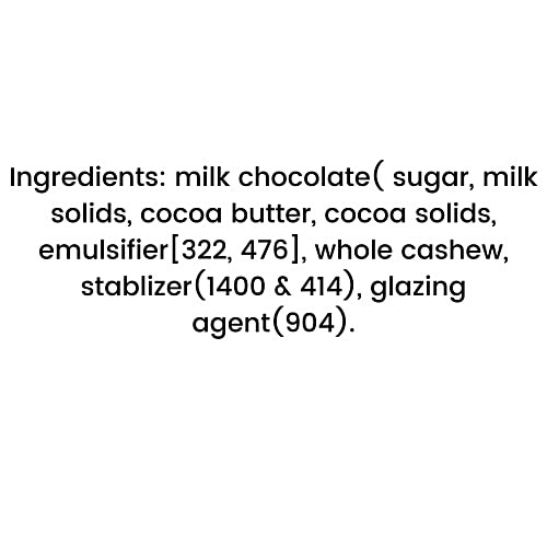 Fabbox Premium Chocolate Cashews - Whole Goan Kaju Dessert, Guilt-Free, Healthy Snack, 50 g