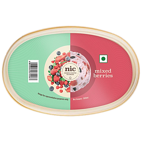 Nic Ice Cream - Mixed Berries, 500 ml  