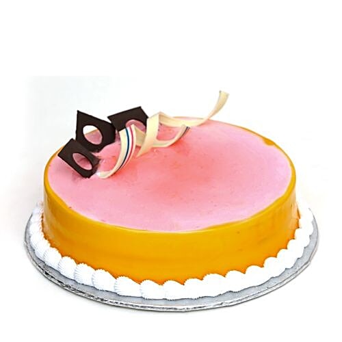 Buy Chef Baker's Fresh Cakes Lychee Mango, Eggless 500 gm Online at