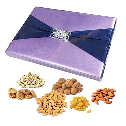 Buy A2B Sweets And Savouries Sweets Assorted Dry Fruits Blue Gift Box