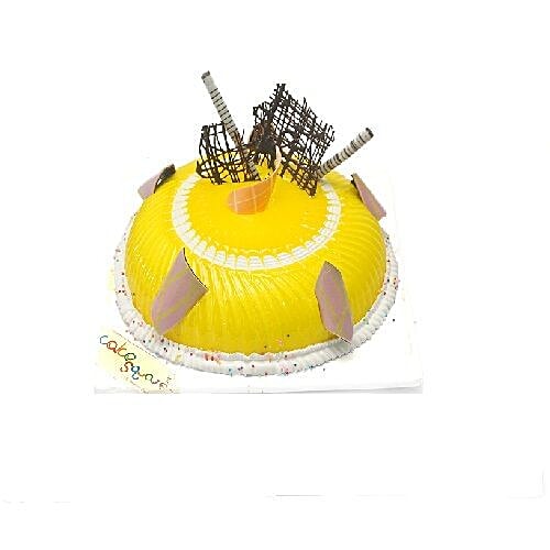 Cake Square Fresh Cakes - Pineapple, Eggless, 1 kg  