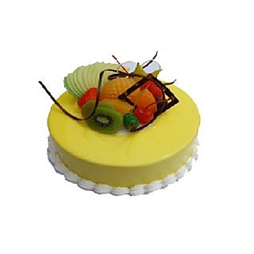Cake Square Fresh Cakes - Fresh Fruit, Eggless, 1 kg  