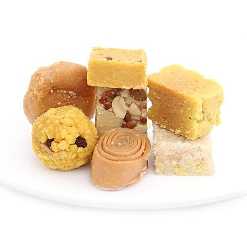 Buy The Grand Sweets And Snacks Assorted Ghee Sweets Online at Best