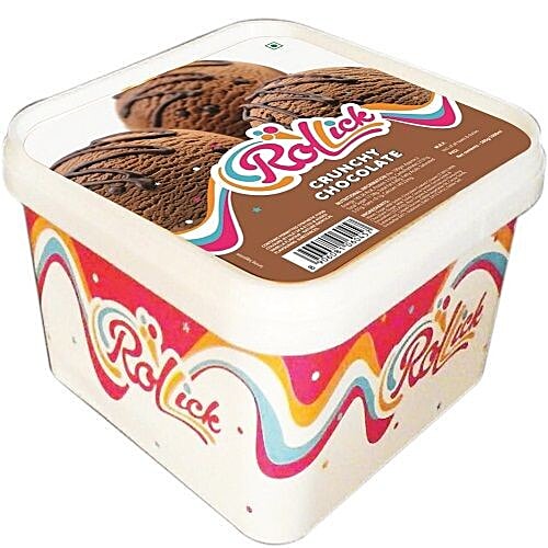 Buy Rollick Ice Cream Crunchy Chocolate Tub Online at Best Price of