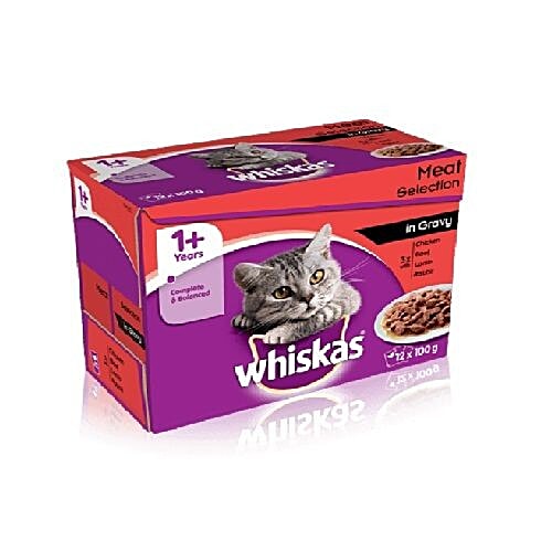 Buy Whiskas Pet Food Meat Online at Best Price of Rs null bigbasket