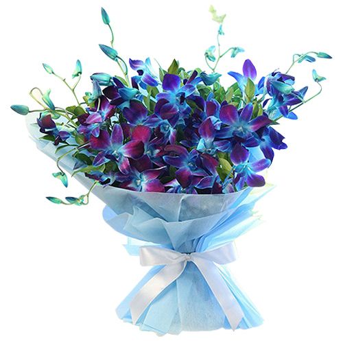 Buy Delta Florist Flower Bouquet - Blue In Love Online at Best Price of Rs  null - bigbasket