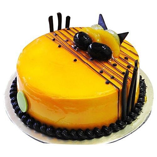 Bakers Basket Fresh Cakes - Mango Royale, Eggless, 1 kg  