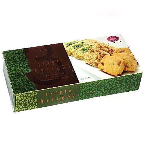 Buy Karachi Bakery Lajpat Nagar Biscuits Triple Delight Green Online