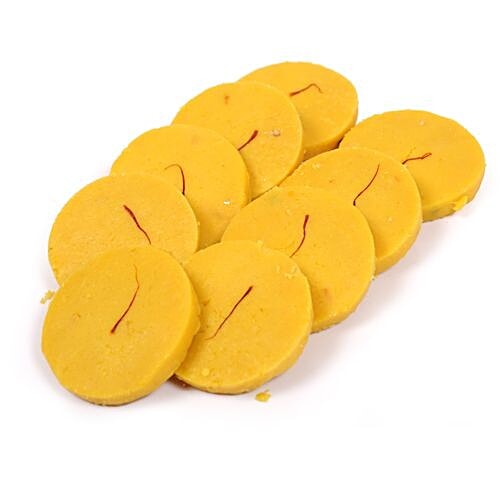 Gangotree Sweets 'n' Snacks Sweets - Kesar Peda, 500 g  