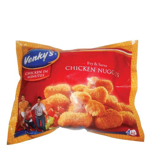 Venkys Chicken - Nuggets, 1 Kg  Zero Trans Fat