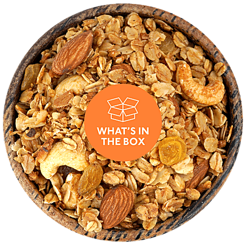 Nourish Organics Oats Granola - Rich In Protein & Fibre, Wheat Free, No Preservatives, 300 g  No Preservatives, Zero Trans Fat