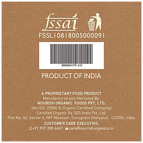 Nourish Organics Endurance - Choco Nut Bar, With Peanut Butter, Rich In Antioxidants, Wheat Free, 30 g (Pack of 6) No Added Sugar & Wheat Free