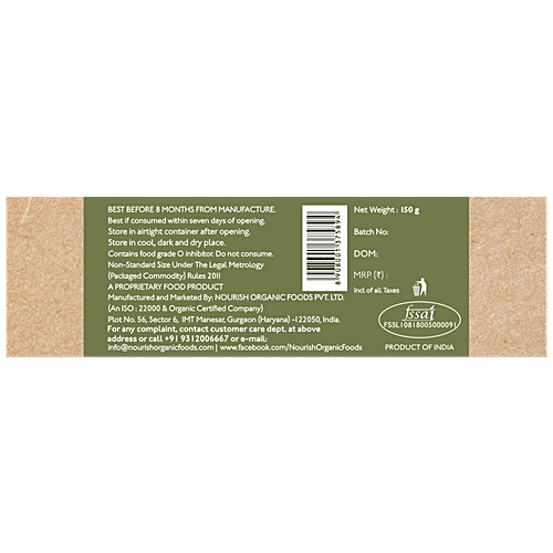 Nourish Organics Almond Buckwheat Cookies - Rich In Fibre & Protein, Gluten-Free, 125 g  Rich in Fibre & High in Protein