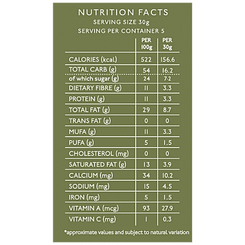 Nourish Organics Almond Buckwheat Cookies - Rich In Fibre & Protein, Gluten-Free, 125 g  Rich in Fibre & High in Protein